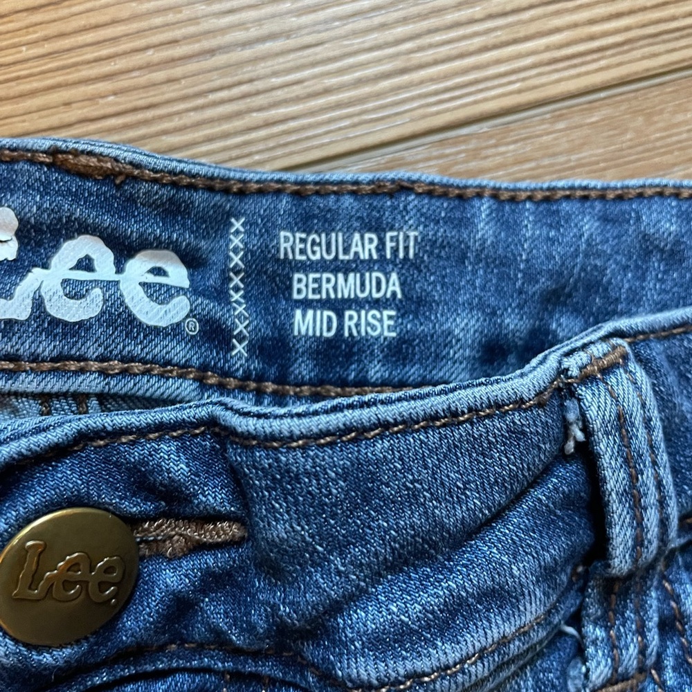 Lee Mid Rise Bermuda Denim Shorts - Picture 7 of 9